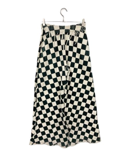 MM6 Maison Margiela（エムエムシックスメゾンマルジェラ）MM6 Maison Margiela (エムエムシックスメゾンマルジェラ) チェックスウェットパンツ アイボリー×グリーン サイズ:Sの古着・服飾アイテム