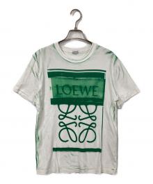 LOEWE（ロエベ）の古着「アナグラム ロゴプリントTシャツ」｜ホワイト×グリーン