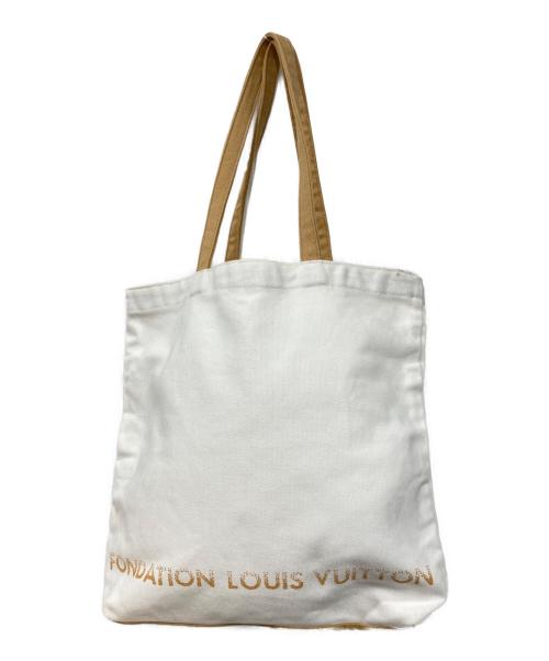 LOUIS VUITTON（ルイ ヴィトン）LOUIS VUITTON (ルイ ヴィトン) キャンバストートバッグ ホワイト×ベージュの古着・服飾アイテム