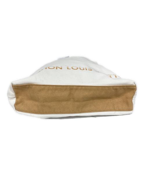 LOUIS VUITTON（ルイ ヴィトン）LOUIS VUITTON (ルイ ヴィトン) キャンバストートバッグ ホワイト×ベージュの古着・服飾アイテム