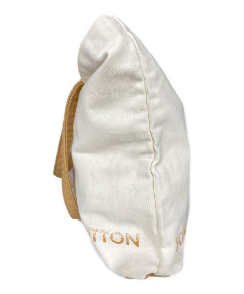 LOUIS VUITTON（ルイ ヴィトン）LOUIS VUITTON (ルイ ヴィトン) キャンバストートバッグ ホワイト×ベージュの古着・服飾アイテム