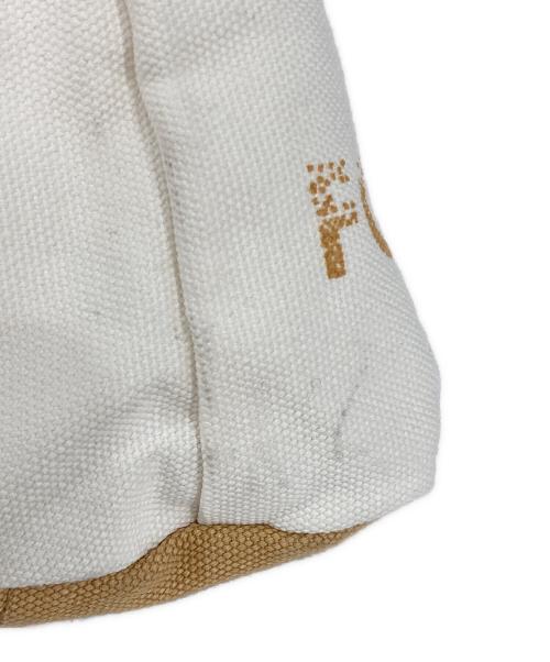 LOUIS VUITTON（ルイ ヴィトン）LOUIS VUITTON (ルイ ヴィトン) キャンバストートバッグ ホワイト×ベージュの古着・服飾アイテム