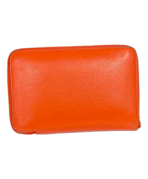 CELINE（セリーヌ）CELINE (セリーヌ) ラウンドファスナー財布 オレンジの古着・服飾アイテム