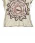 中古・古着 Christian Dior (クリスチャン ディオール) スパンコール刺繍Tシャツ ベージュ サイズ:38：10000円