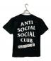 ANTI SOCIAL SOCIAL CLUB (アンチソーシャルソーシャルクラブ) プリントTシャツ ブラック サイズ:M：4000円