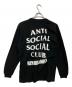 ANTI SOCIAL SOCIAL CLUB (アンチソーシャルソーシャルクラブ) ロングスリーブカットソー ブラック サイズ:XL：4000円