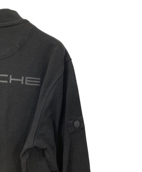PORSCHE（ポルシェ）PORSCHE (ポルシェ) リブカラージャケット ブラック サイズ:Sの古着・服飾アイテム