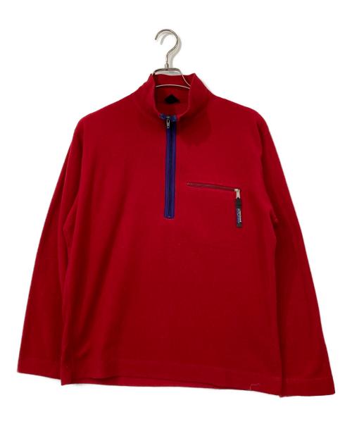 Patagonia（パタゴニア）Patagonia (パタゴニア) ハーフジップフリースプルオーバー レッド サイズ:Mの古着・服飾アイテム