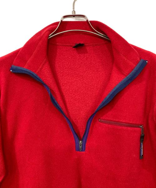 Patagonia（パタゴニア）Patagonia (パタゴニア) ハーフジップフリースプルオーバー レッド サイズ:Mの古着・服飾アイテム