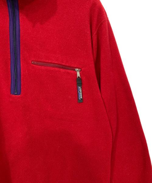 Patagonia（パタゴニア）Patagonia (パタゴニア) ハーフジップフリースプルオーバー レッド サイズ:Mの古着・服飾アイテム