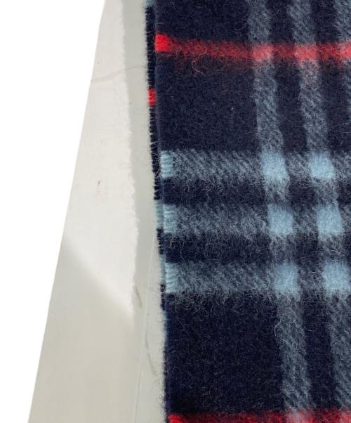 Burberry's（バーバリーズ）Burberry's (バーバリーズ) カシミヤマフラー ネイビーの古着・服飾アイテム
