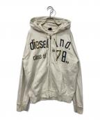 DIESELディーゼル）の古着「ジップパーカー」｜ベージュ