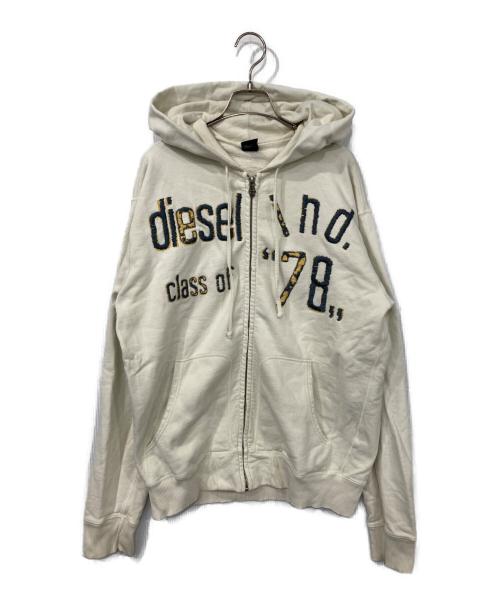 DIESEL（ディーゼル）DIESEL (ディーゼル) ジップパーカー ベージュ サイズ:Lの古着・服飾アイテム