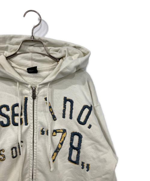 DIESEL（ディーゼル）DIESEL (ディーゼル) ジップパーカー ベージュ サイズ:Lの古着・服飾アイテム