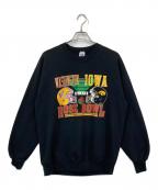 JERZEESジャージーズ）の古着「80-90sプリントスウェット」｜ブラック