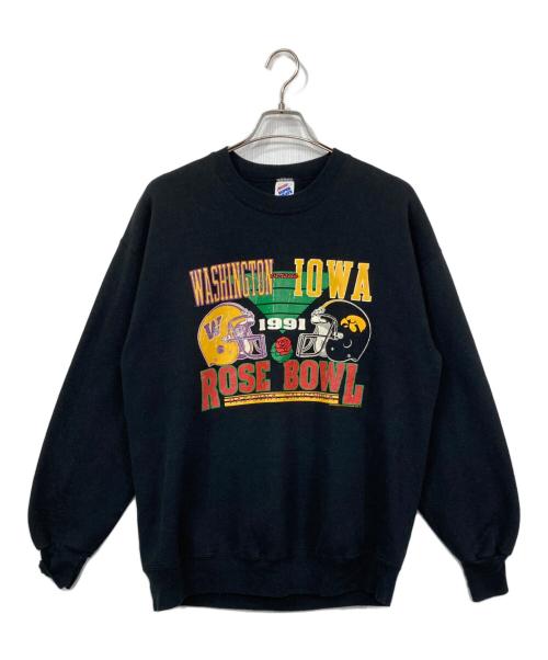 JERZEES（ジャージーズ）JERZEES (ジャージーズ) 80-90sプリントスウェット ブラック サイズ:XLの古着・服飾アイテム