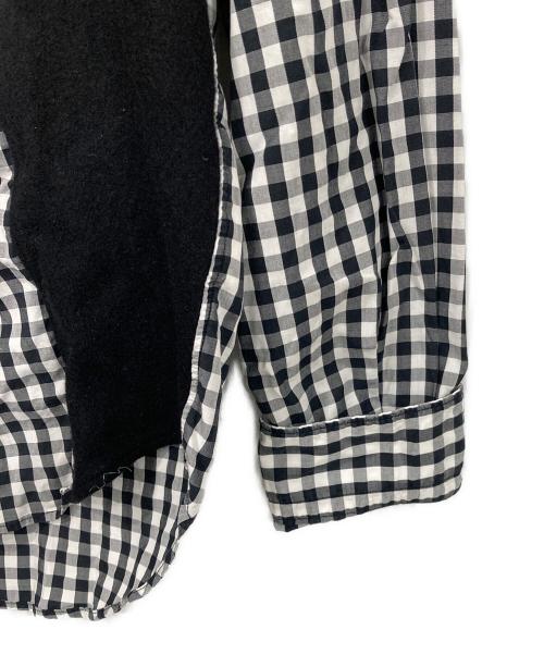 COMME des GARCONS HOMME（コムデギャルソン オム）COMME des GARCONS HOMME (コムデギャルソン オム) 07AW切替チェックシャツ グレー×ブラック サイズ:Sの古着・服飾アイテム