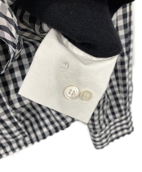 COMME des GARCONS HOMME（コムデギャルソン オム）COMME des GARCONS HOMME (コムデギャルソン オム) 07AW切替チェックシャツ グレー×ブラック サイズ:Sの古着・服飾アイテム
