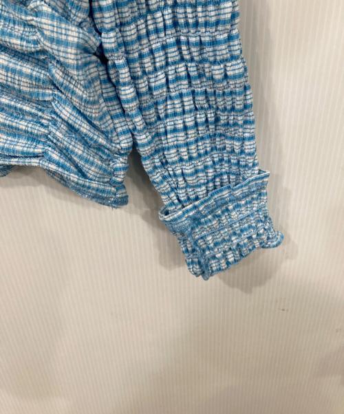 MAISON SPECIAL（メゾンスペシャル）MAISON SPECIAL (メゾンスペシャル) 2way Puff Sleeves Gathered Blouse ブルー サイズ:FREEの古着・服飾アイテム