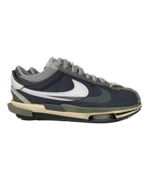 NIKE（ナイキ）NIKE (ナイキ) sacai (サカイ) ZOOM CORTEZ SP グレー サイズ:27.5の古着・服飾アイテム