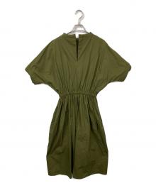 BORDERS at BALCONY（ボーダーズアットバルコニー）の古着「RESORT DRESS」｜オリーブ