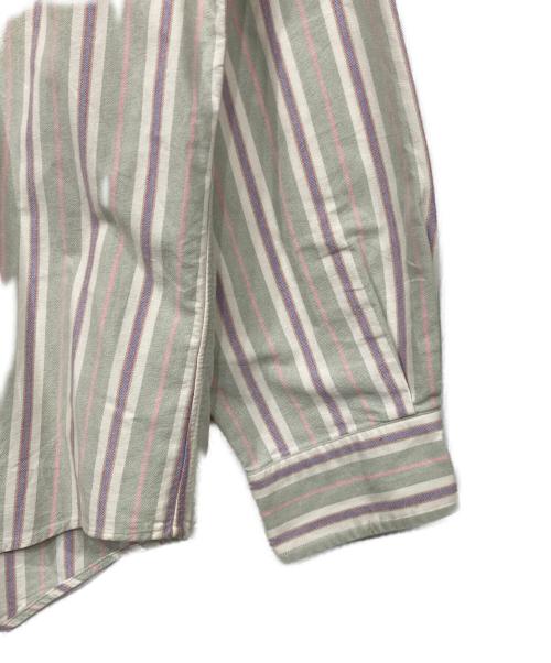 RALPH LAUREN（ラルフローレン）RALPH LAUREN (ラルフローレン) ストライプシャツ グリーン サイズ:XLの古着・服飾アイテム