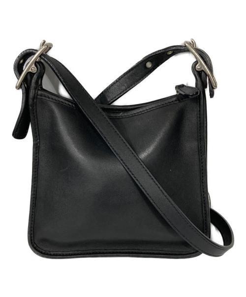 COACH（コーチ）COACH (コーチ) レザーショルダーバッグ ブラックの古着・服飾アイテム