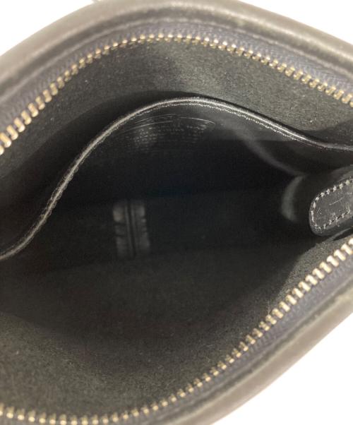 COACH（コーチ）COACH (コーチ) レザーショルダーバッグ ブラックの古着・服飾アイテム