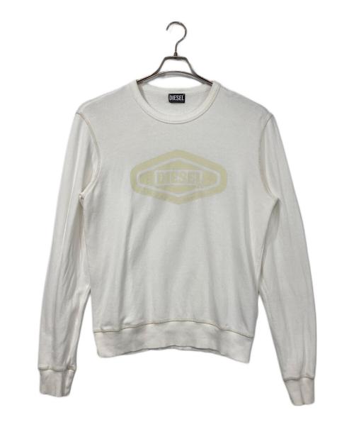 DIESEL（ディーゼル）DIESEL (ディーゼル) スウェット ホワイト サイズ:Mの古着・服飾アイテム