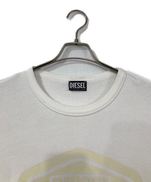 DIESEL（ディーゼル）DIESEL (ディーゼル) スウェット ホワイト サイズ:Mの古着・服飾アイテム
