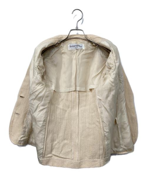 Yves Saint Laurent（イヴサンローラン）Yves Saint Laurent (イヴサンローラン) 2Bジャケット ベージュ サイズ:Mの古着・服飾アイテム