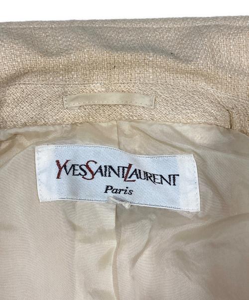 Yves Saint Laurent（イヴサンローラン）Yves Saint Laurent (イヴサンローラン) 2Bジャケット ベージュ サイズ:Mの古着・服飾アイテム