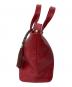 busines leather factory (ビジネスレザーファクトリー) レザーハンドバッグ レッド：4000円