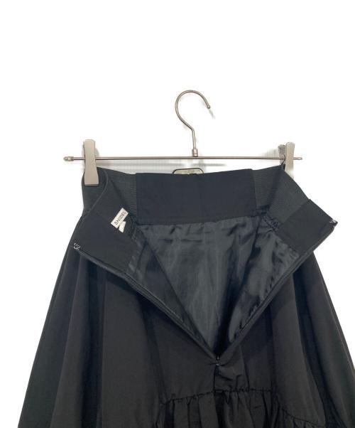 Snidel（スナイデル）Snidel (スナイデル) ベルトオンボリュームギャザースカート ブラック サイズ:Sの古着・服飾アイテム
