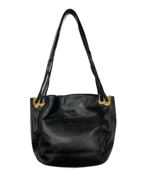 BALLY（バリー）BALLY (バリー) レザートートバッグ ブラックの古着・服飾アイテム