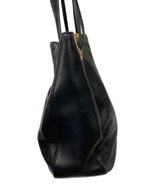 BALLY（バリー）BALLY (バリー) レザートートバッグ ブラックの古着・服飾アイテム