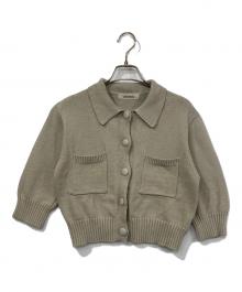 COCODEAL（ココディール）の古着「リリヤーンハーフスリーブニットシャツ」｜アイボリー
