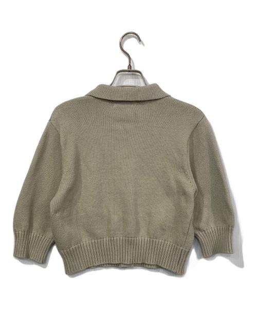 COCODEAL（ココディール）COCODEAL (ココディール) リリヤーンハーフスリーブニットシャツ アイボリー サイズ:2の古着・服飾アイテム