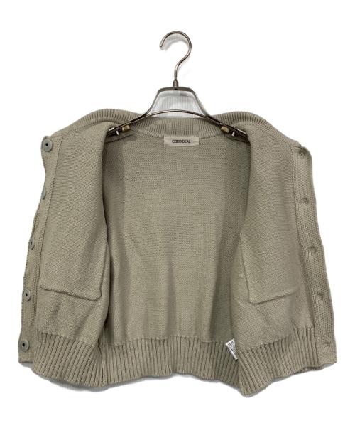 COCODEAL（ココディール）COCODEAL (ココディール) リリヤーンハーフスリーブニットシャツ アイボリー サイズ:2の古着・服飾アイテム