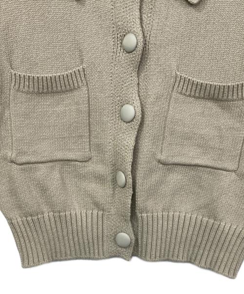COCODEAL（ココディール）COCODEAL (ココディール) リリヤーンハーフスリーブニットシャツ アイボリー サイズ:2の古着・服飾アイテム