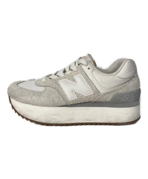 NEW BALANCE（ニューバランス）NEW BALANCE (ニューバランス) 厚底スニーカー アイボリー サイズ:US6.5の古着・服飾アイテム