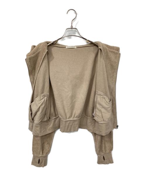 Sea Room lynn（シールームリン）Sea Room lynn (シールームリン) パイルジップパーカー ベージュ サイズ:FREEの古着・服飾アイテム
