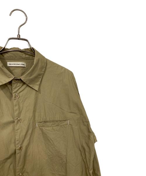 Sea Room lynn（シールームリン）Sea Room lynn (シールームリン) ウォッシュシャツロンパース ベージュ サイズ:Sの古着・服飾アイテム