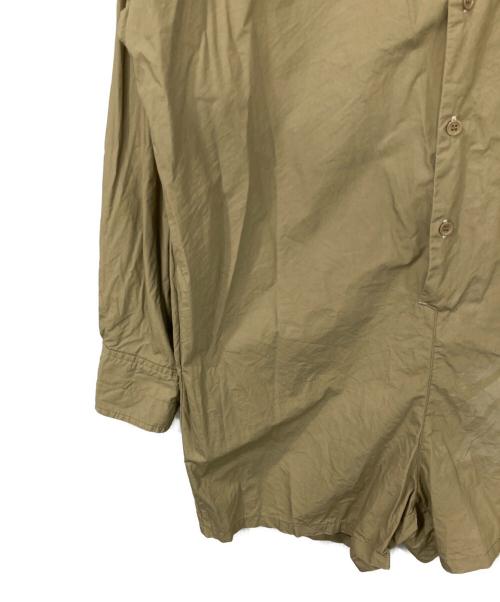 Sea Room lynn（シールームリン）Sea Room lynn (シールームリン) ウォッシュシャツロンパース ベージュ サイズ:Sの古着・服飾アイテム