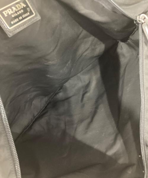 PRADA（プラダ）PRADA (プラダ) トライアングルロゴナイロントートバッグ ブラックの古着・服飾アイテム
