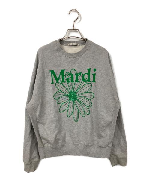 Mardi Mercredi（マルディメクルディ）Mardi Mercredi (マルディメクルディ) ロゴプリントスウェット グレー サイズ:ONE SIZEの古着・服飾アイテム