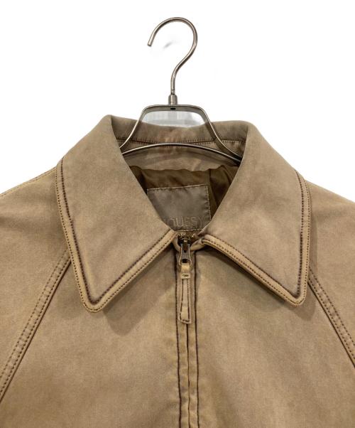 moussy（マウジー）moussy (マウジー) F/SUEDE GATHER ブルゾン ベージュ サイズ:Freeの古着・服飾アイテム
