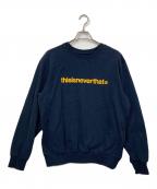 thisisneverthatディスイズネバーザット）の古着「ロゴ刺繍スウェット」｜ネイビー