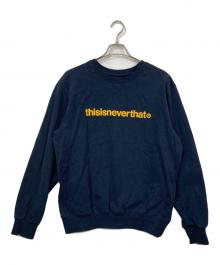 thisisneverthat（ディスイズネバーザット）の古着「ロゴ刺繍スウェット」｜ネイビー