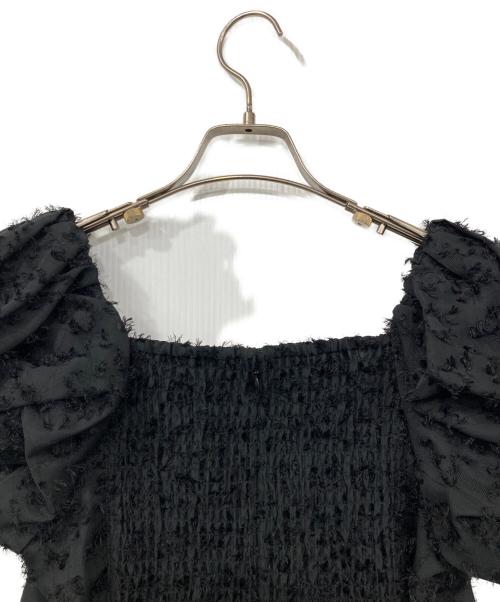 CELFORD（セルフォード）CELFORD (セルフォード) オフショルショートブラウス ブラック サイズ:38の古着・服飾アイテム